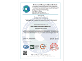 环境管理体系认证证书英文版